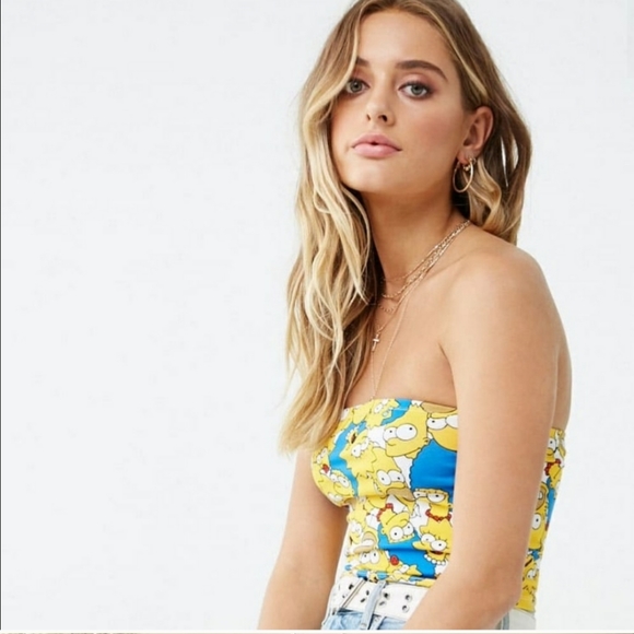 The Simpsons Crop Top - Picture 2 of 8